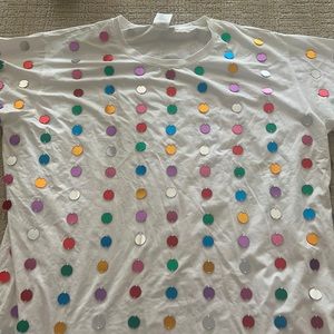 Queen of Sparkles mirror ball tee